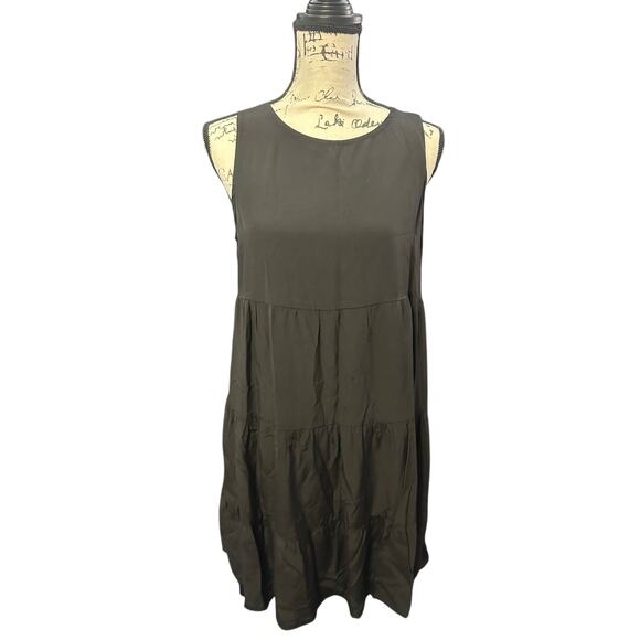 Kirundo Black Sleeveless Tiered Midi Dress - Size M - Picture 1 of 5